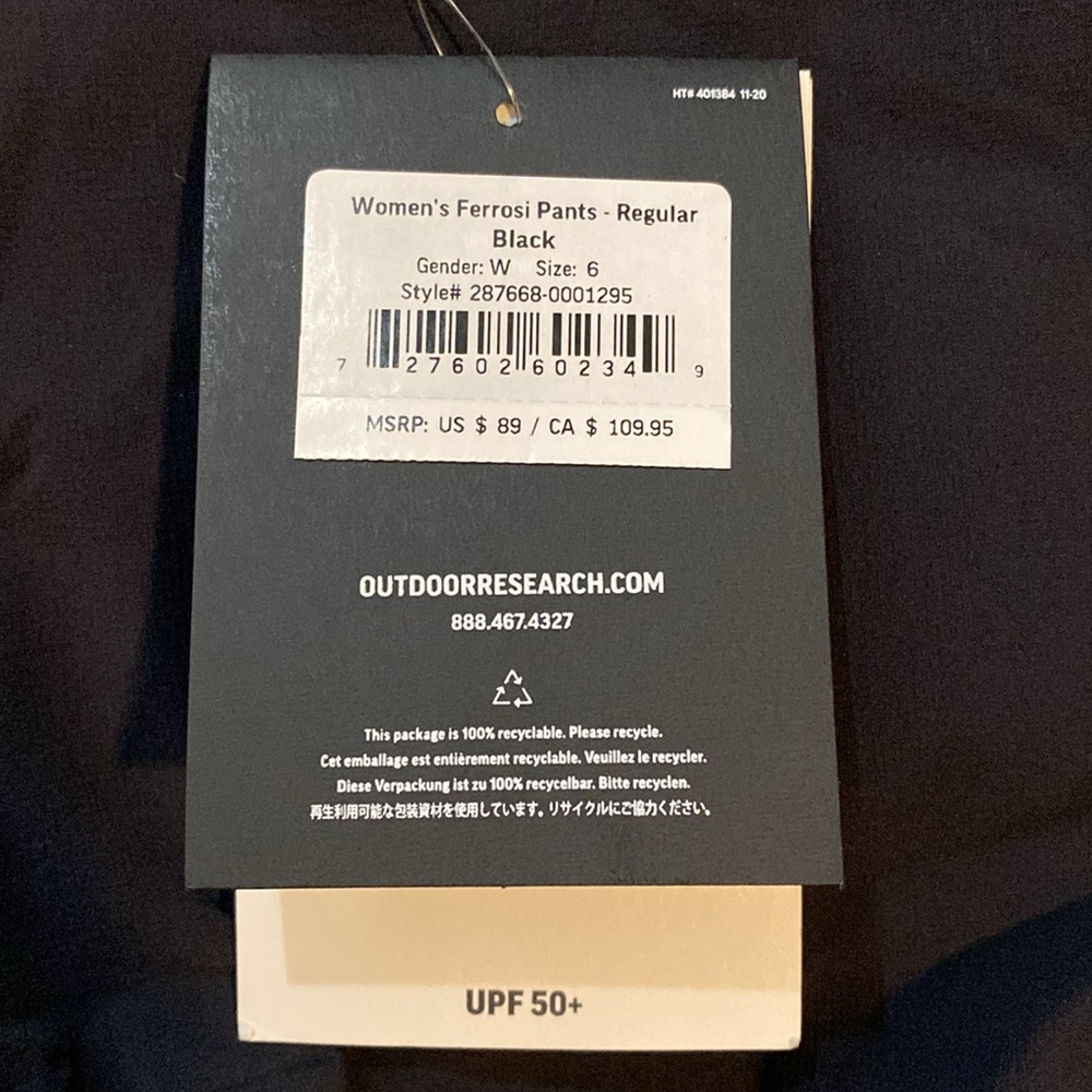 Outdoor Research Ferrosi Pants - Regular Black - Picture 7 of 12